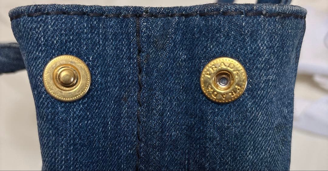 PRADA トートバッグ　カナパS 2way ストラップ付 インディエゴ