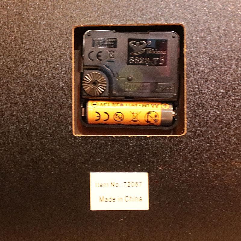 ゴールド ギアクロック 置き時計 ヴィンテージ風 スクエア 143-171