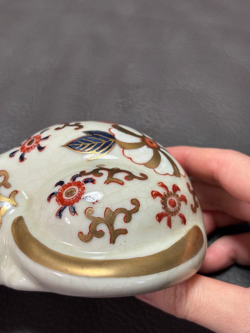 眠り猫　置物　レトロ