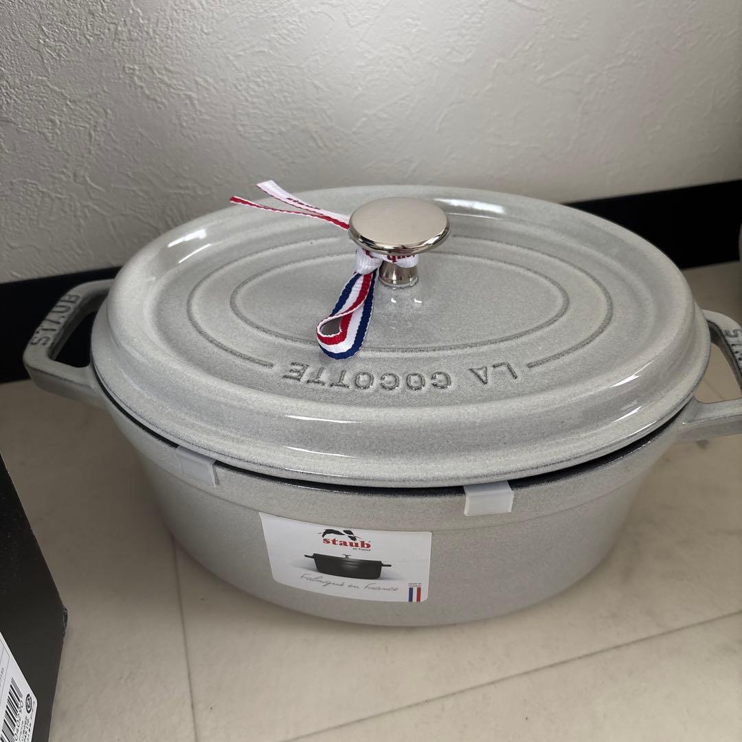 Staub ストウブ　ピコ・ココット　オーバル鍋 23cm カンパーニュグレー