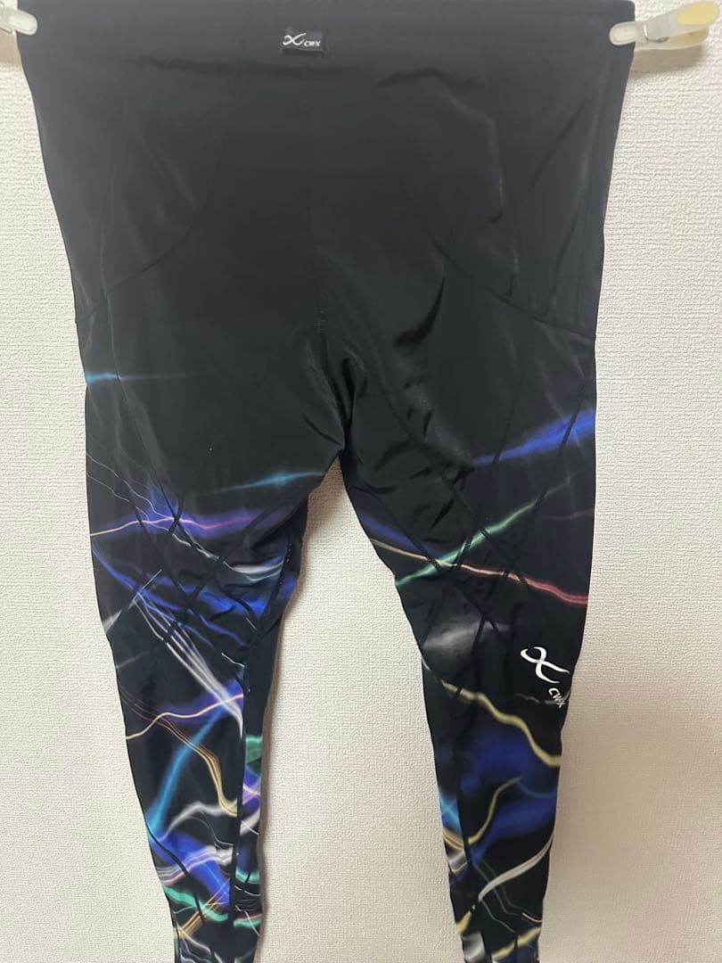 cw-x 限定　　Lサイズ ブラック/マルチカラー タイツ