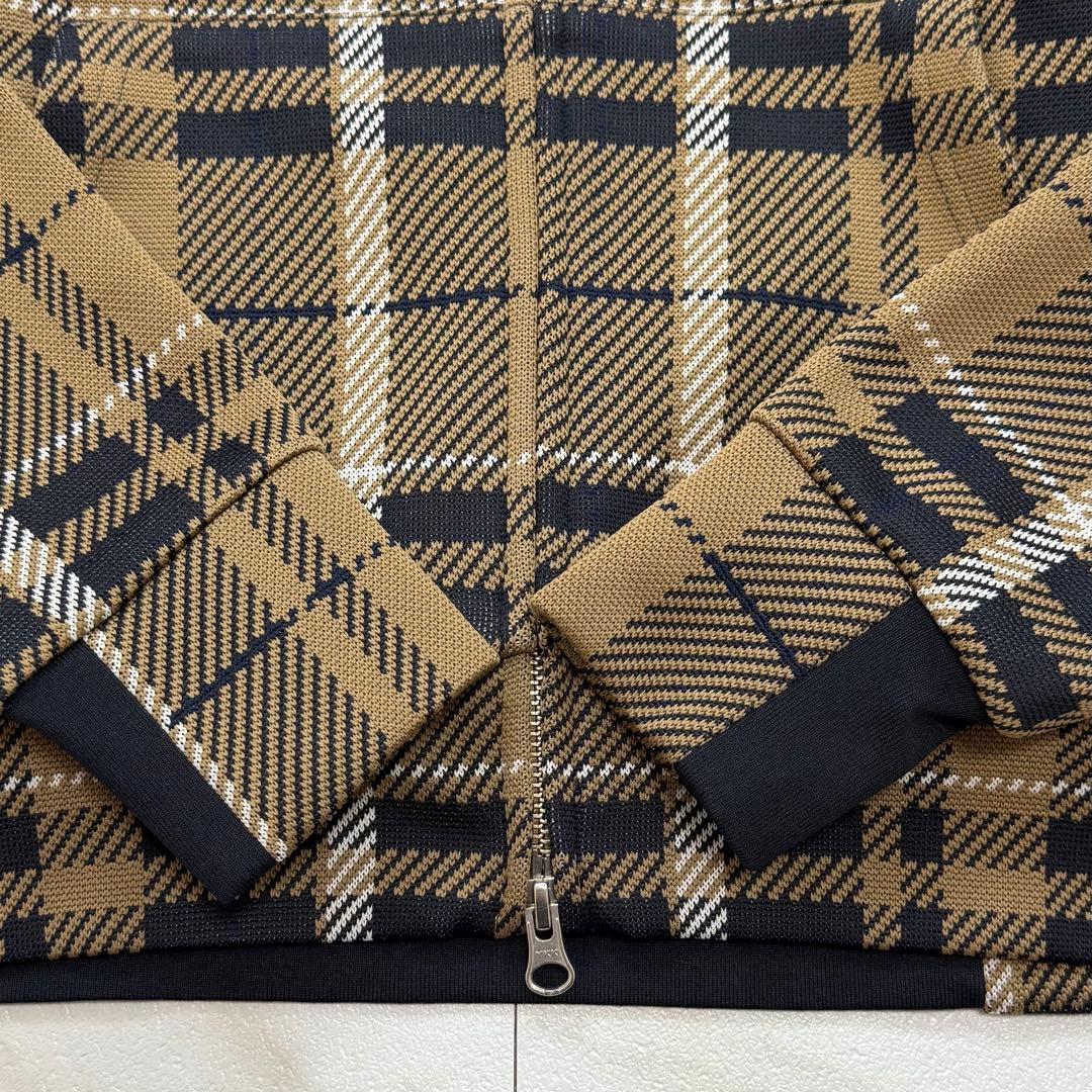 極美品✨ パーリーゲイツ フルジップパーカー チェック PG ロゴ