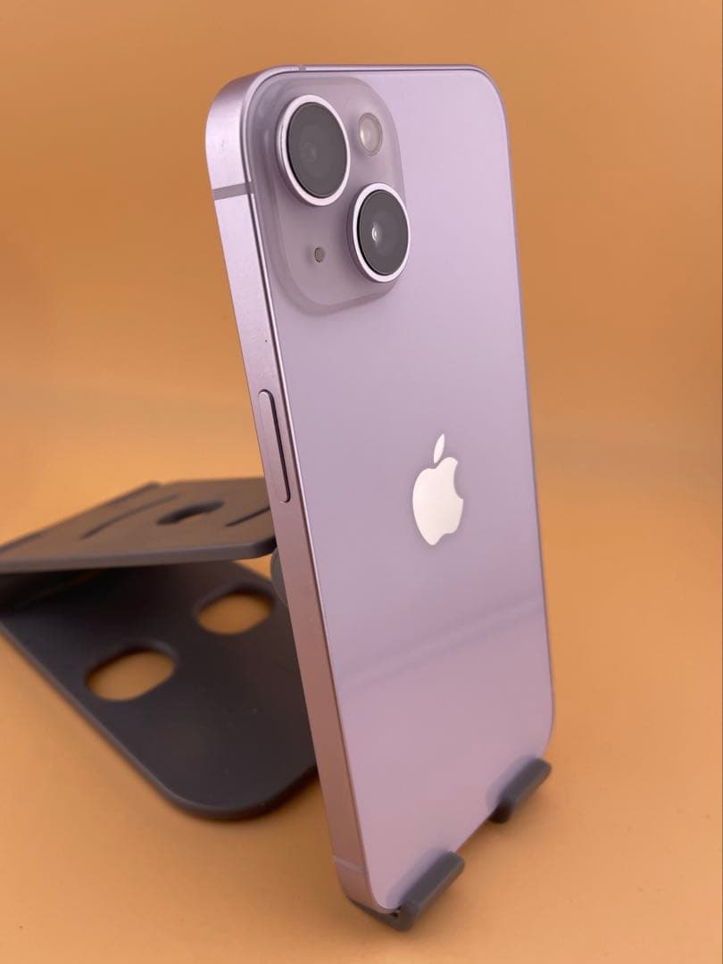 Iphone 14 パープル128gb SIMフリーバッテリー純正92%超美品