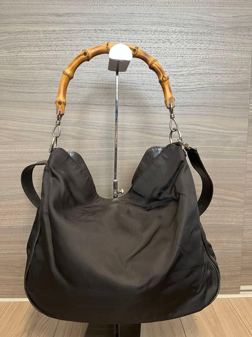 GUCCI トートバッグ バンブー 2way ブラウン グッチ