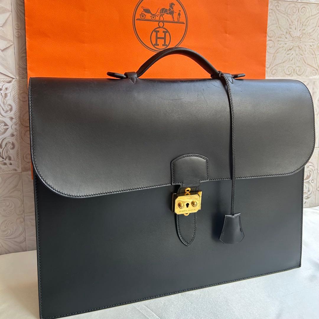 【最終価格SALE】HERME'S エルメスサックアデペッシュ38 ブラック