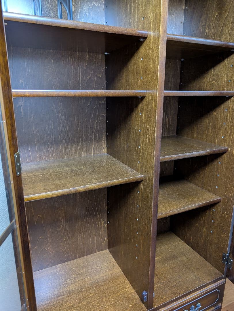 カリモク　コロニアル　書棚　本棚　リビングボード　キャビネット