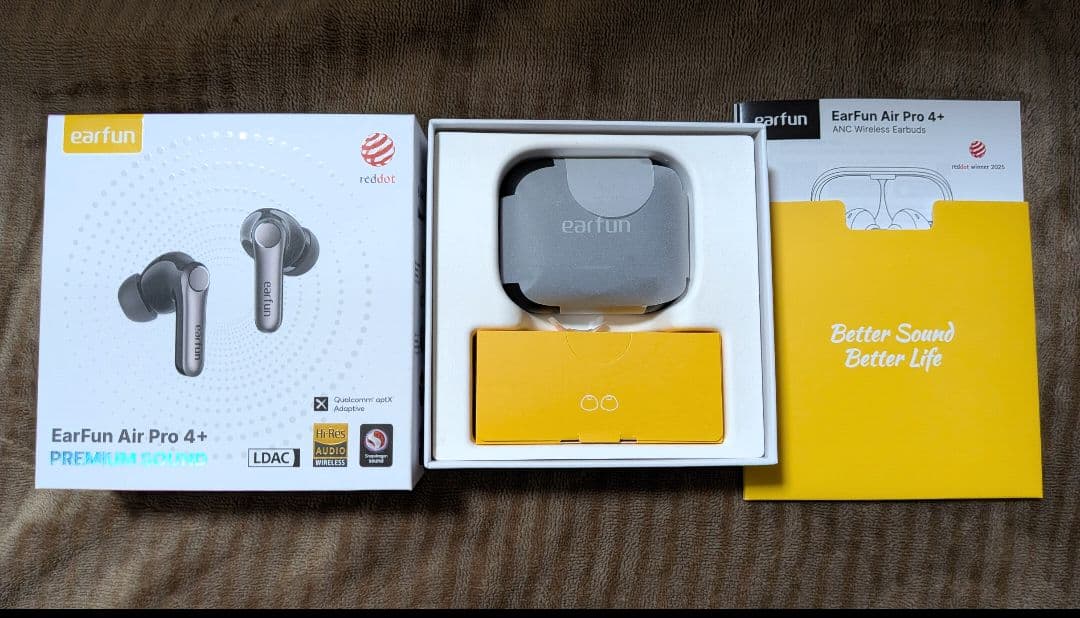 イヤホン earfun air pro 4+