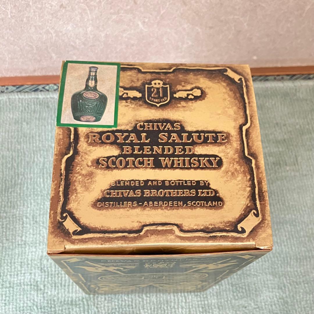 【未開栓】シーバス　ロイヤルサルート21年　陶器ボトル　巾着・箱付【古酒】2