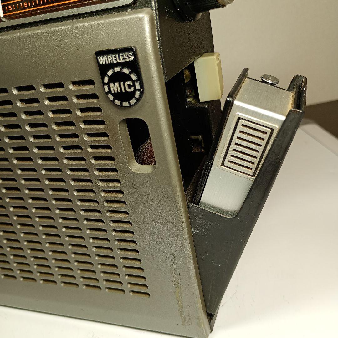 松下電器　ラジカセ　RQ-545　動作品。 電源コードとワイヤレスマイク付き