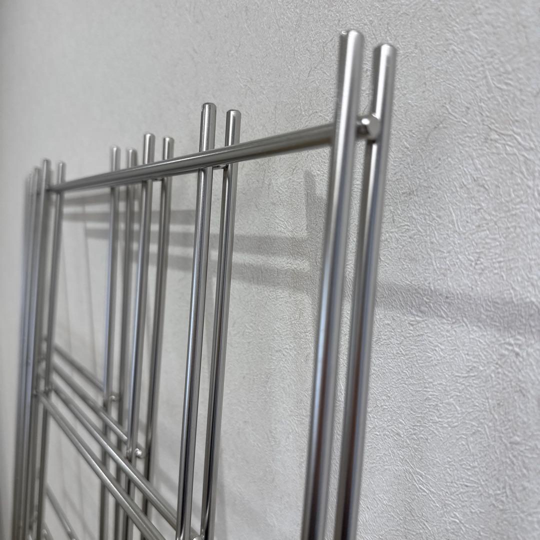 無印良品　ステンレスユニットシェルフ 追加用帆立大4本とクロスバー4セット