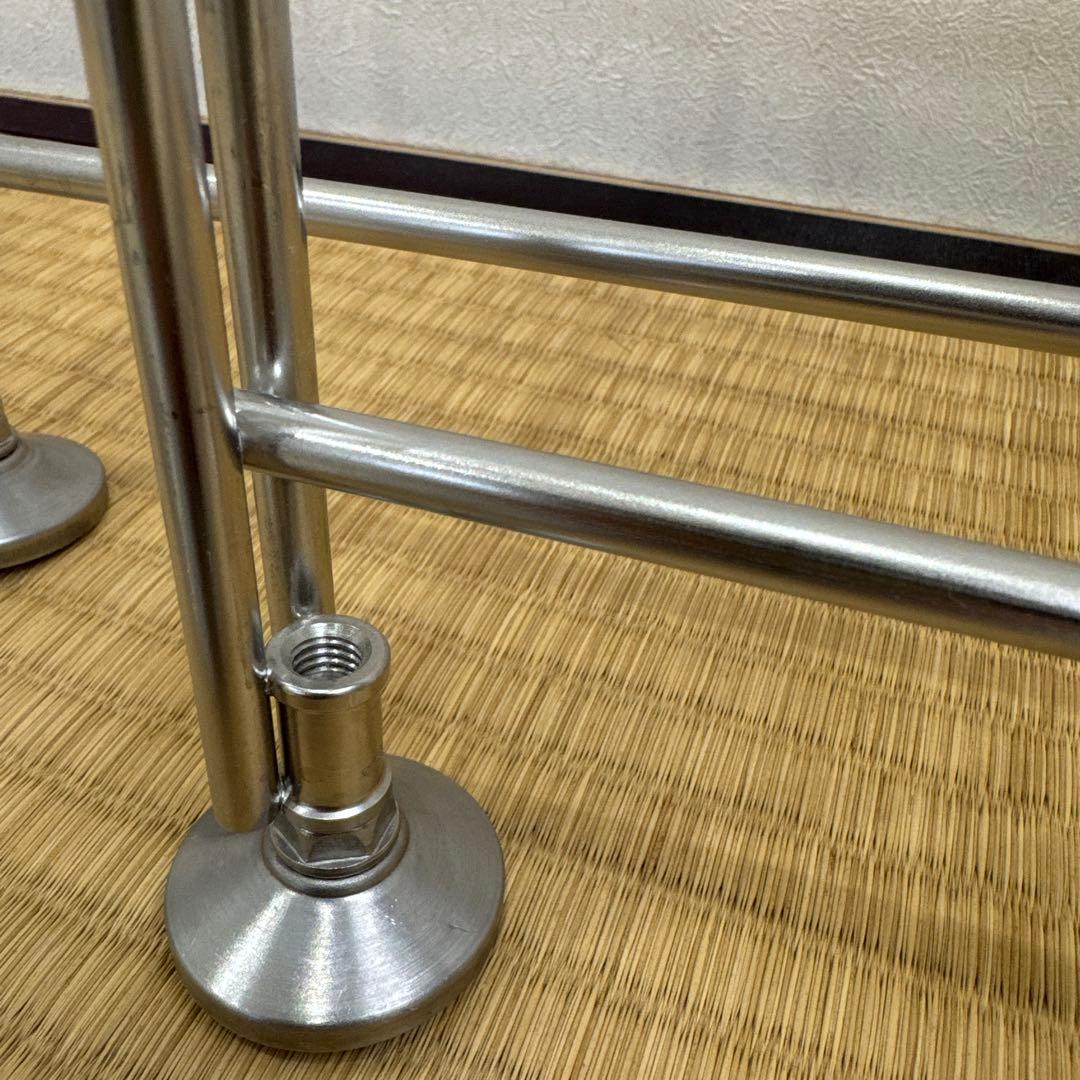 無印良品　ステンレスユニットシェルフ 追加用帆立大4本とクロスバー4セット