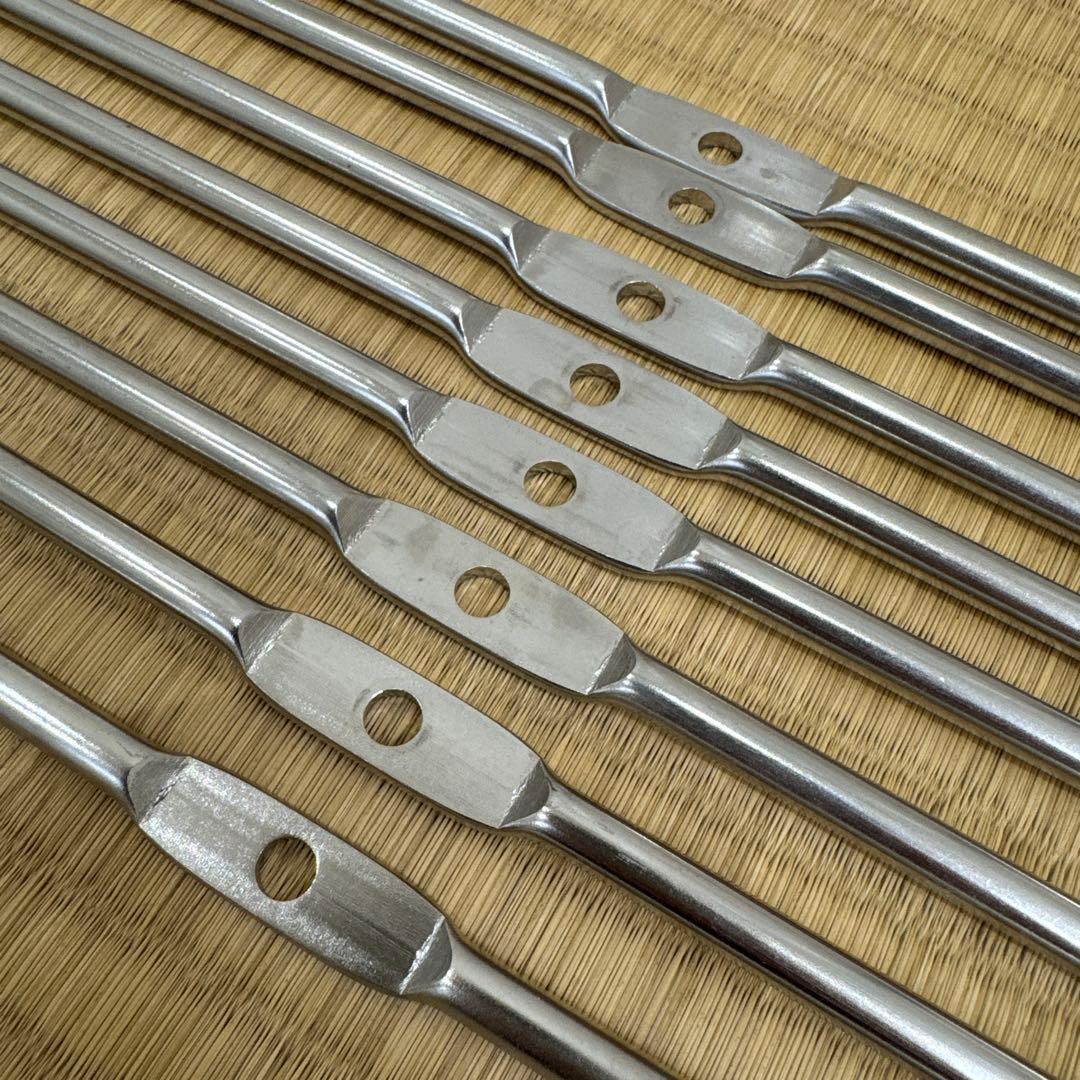 無印良品　ステンレスユニットシェルフ 追加用帆立大4本とクロスバー4セット