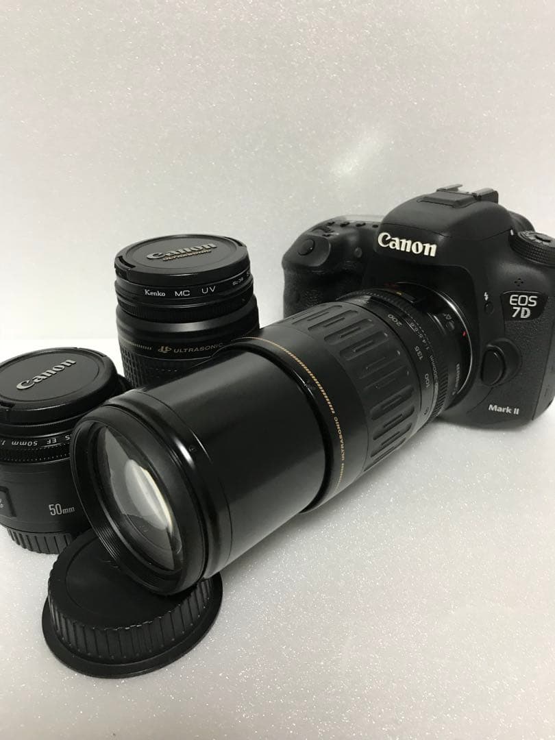 Canon EOS 7D MarkⅡ 標準&望遠&単焦点トリプルレンズセット
