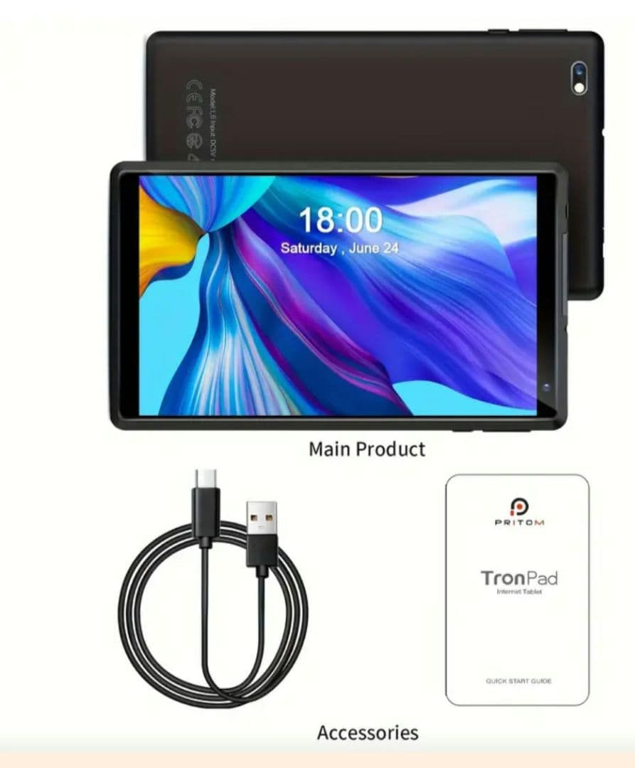 PRITOM 8インチ Android 13 タブレット 本体