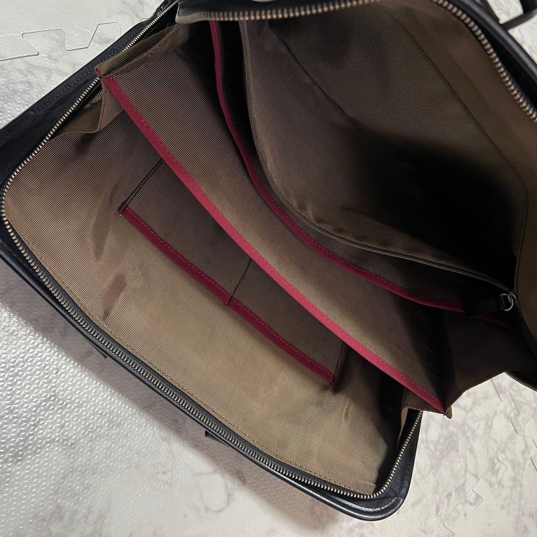 ポールスミス ビジネスバッグ 2WAY 大容量 A4/PC可 ナイロン×レザー