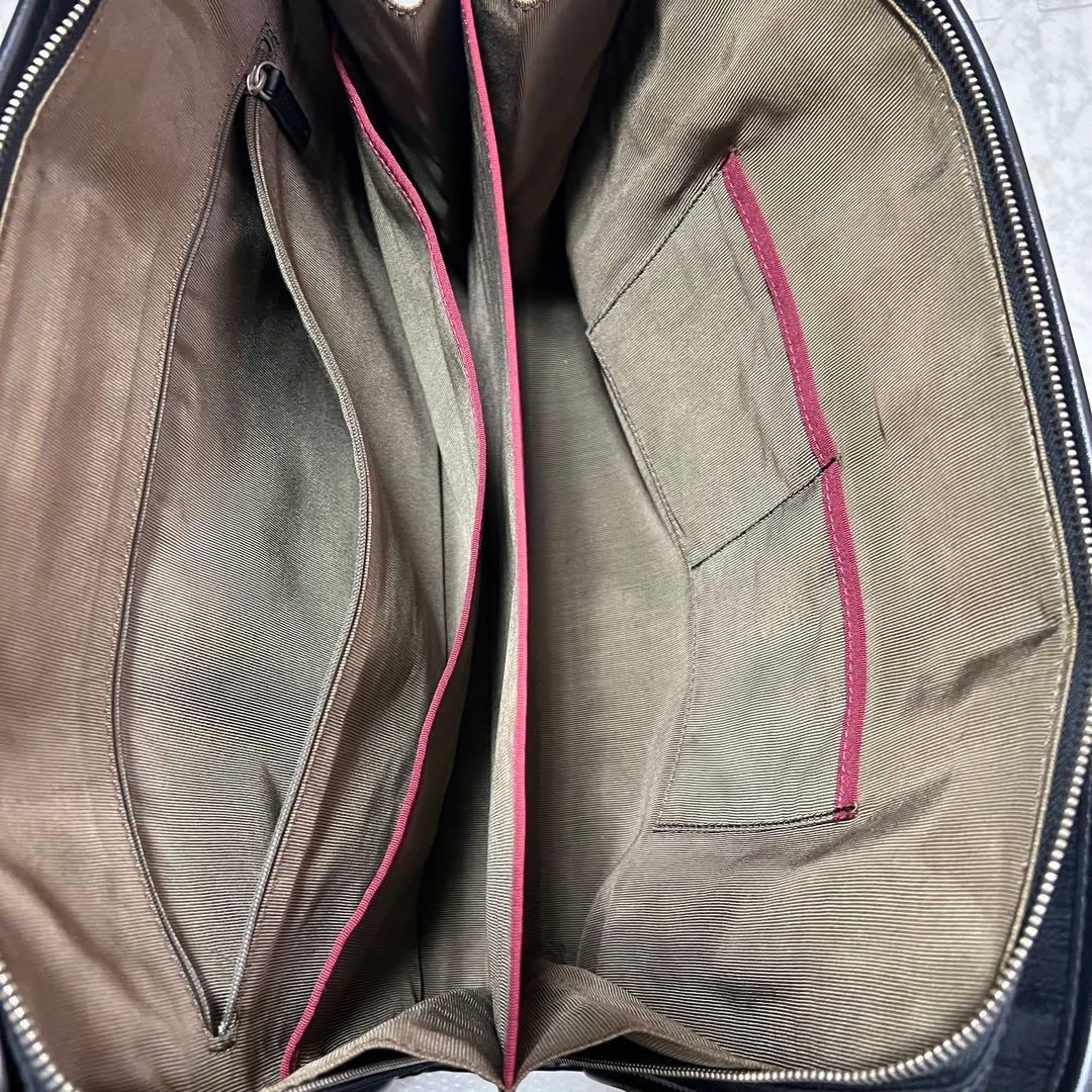 ポールスミス ビジネスバッグ 2WAY 大容量 A4/PC可 ナイロン×レザー