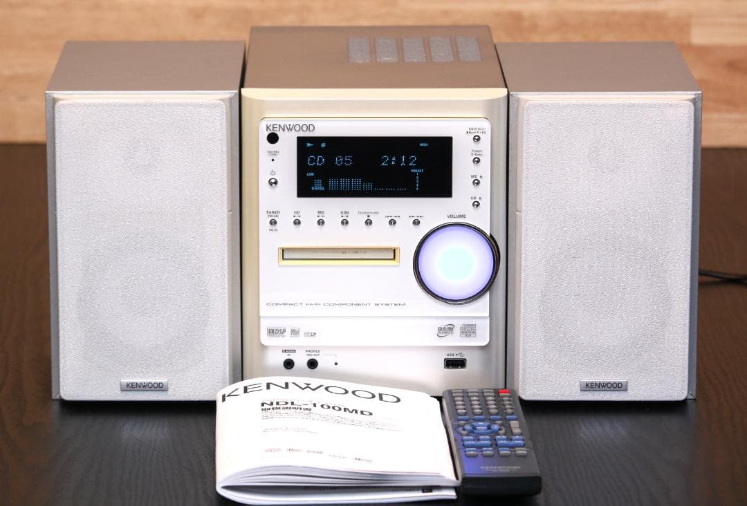 KENWOOD NDL100 CD/MD/USB/USB-DAC コンポ 完動品