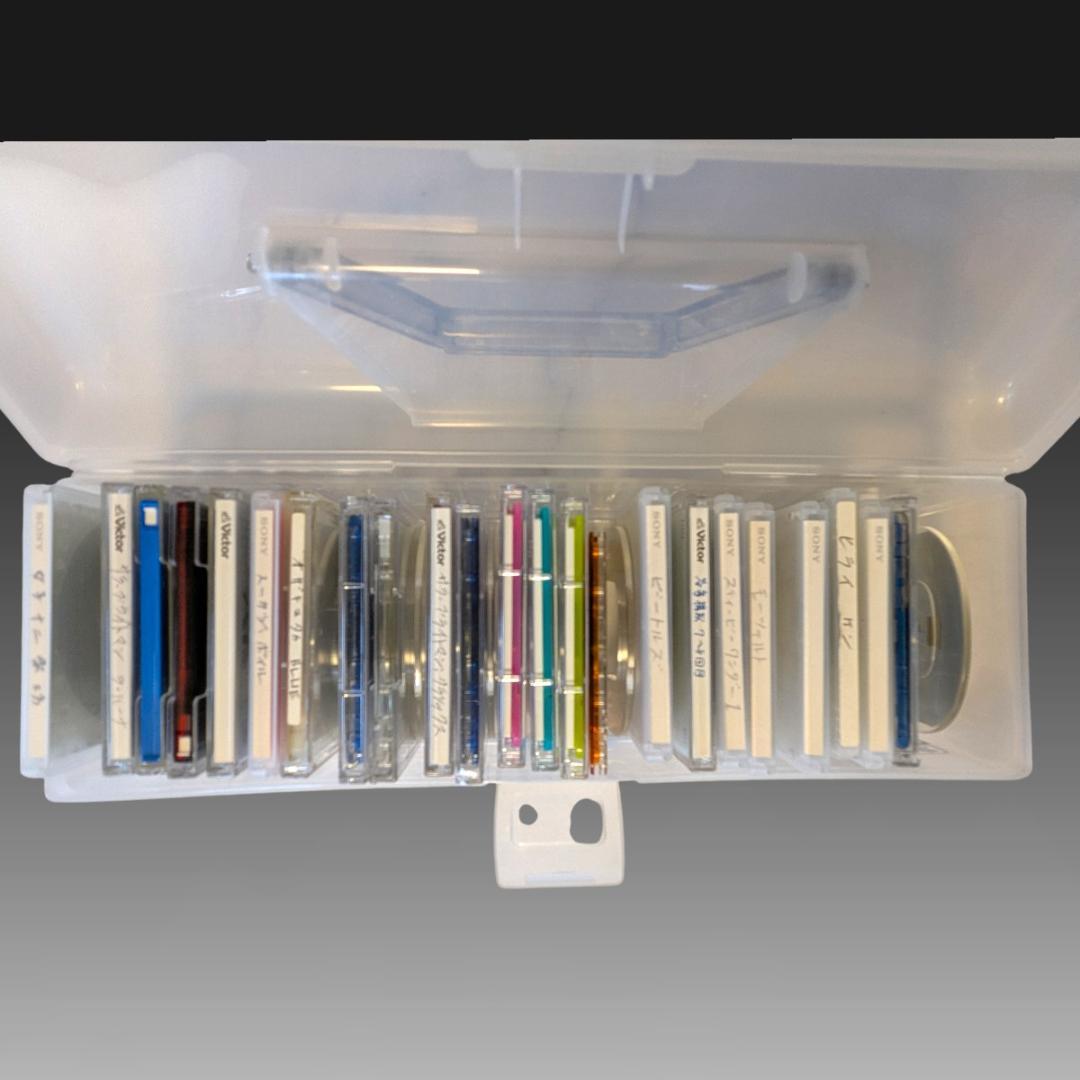 【稼働品】ソニーMDウォークマン2台 充電器・充電池付 カセット多数付 SONY