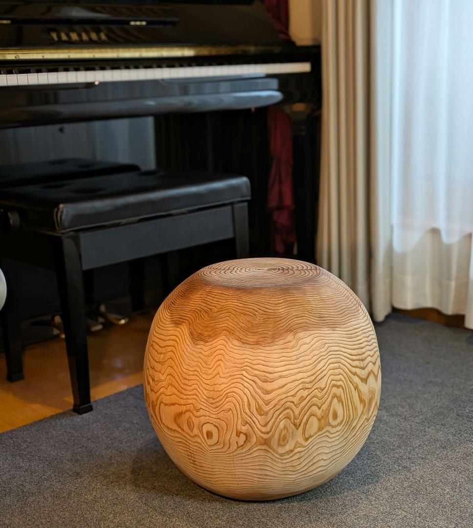 k098　杉　大型　切り株　丸型　椅子　スツール　テーブル