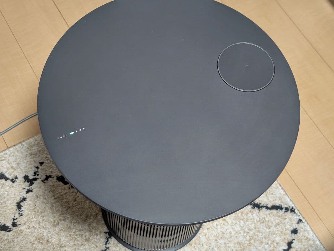 ラウンド型 マルチ機能空気清浄機 AeroFurniture LG ブラック