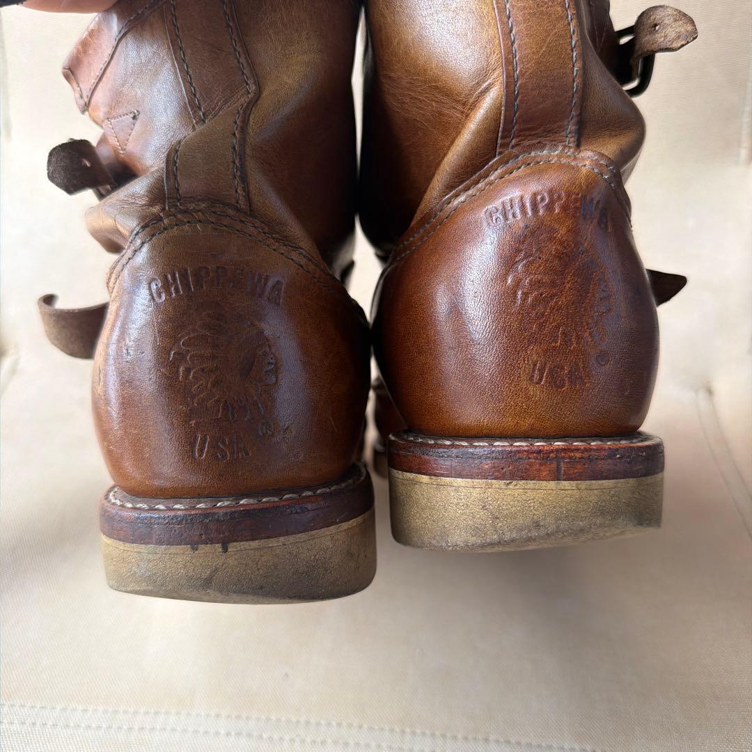 Chippewa エンジニアブーツ ブラウン