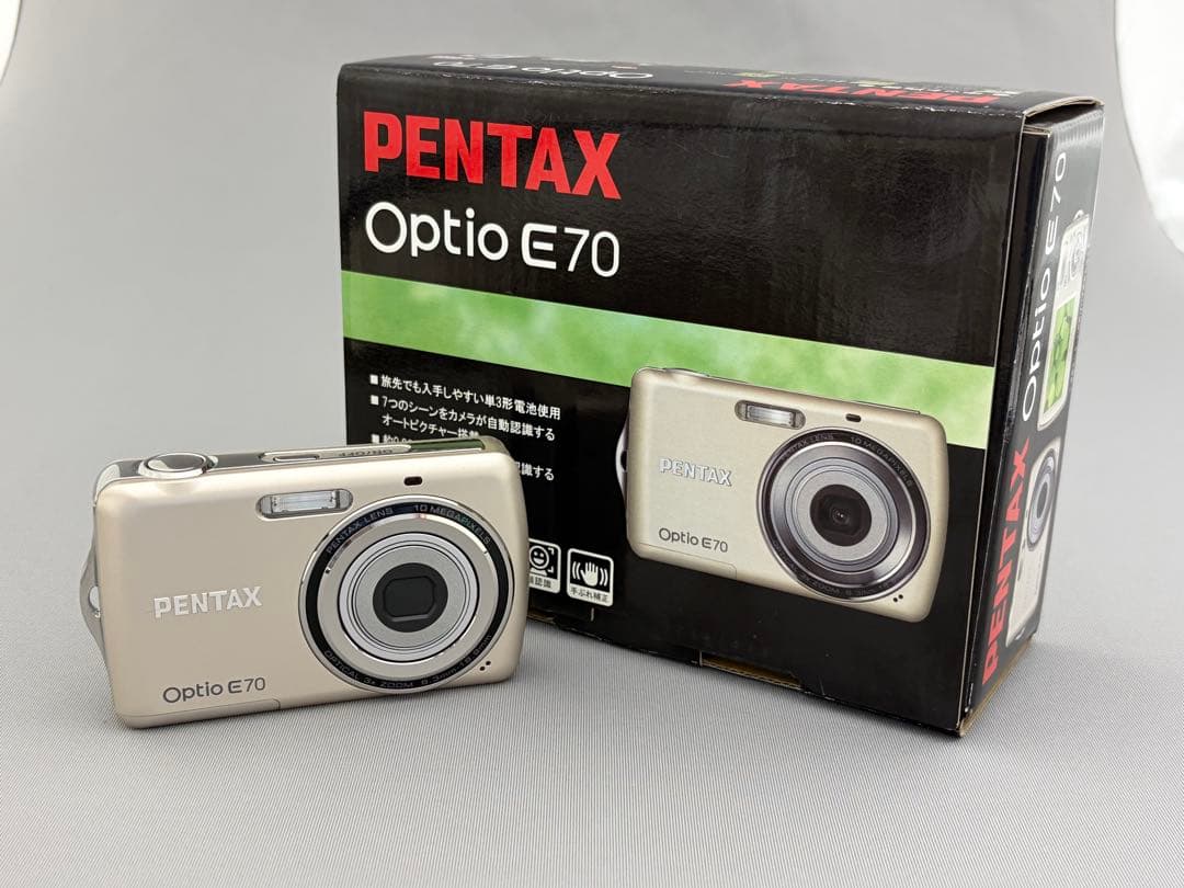【美品】PENTAX Optio E70 コンパクトデジタルカメラ