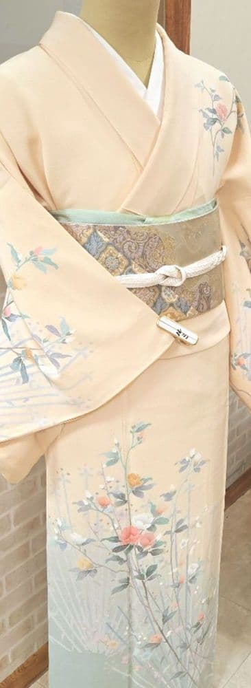 訪問着 4点フルセット、着物 袋帯、帯締め、帯揚げ