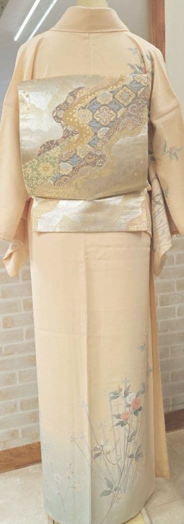 訪問着 4点フルセット、着物 袋帯、帯締め、帯揚げ