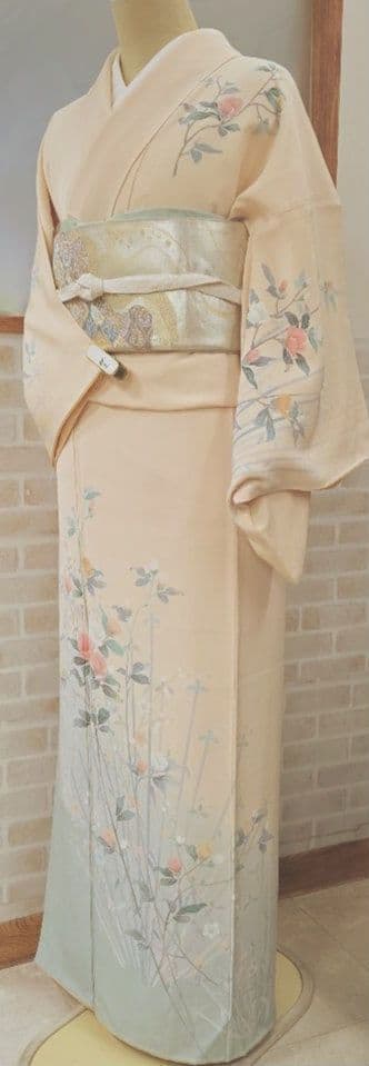 訪問着 4点フルセット、着物 袋帯、帯締め、帯揚げ