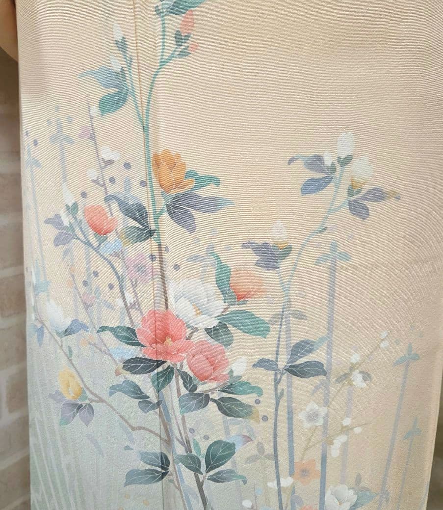 訪問着 4点フルセット、着物 袋帯、帯締め、帯揚げ