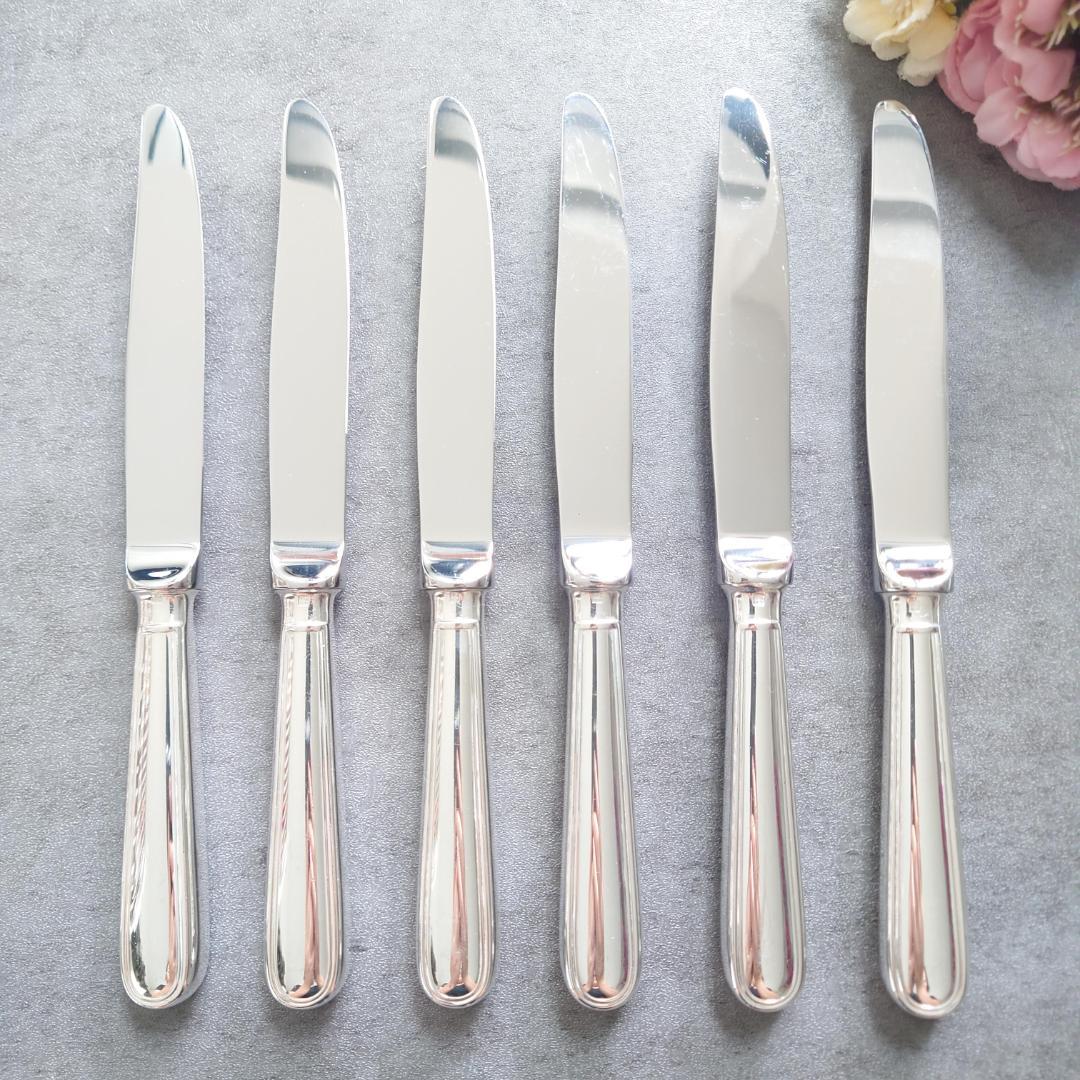 美品 クリストフル アルビ デザートナイフ 6点