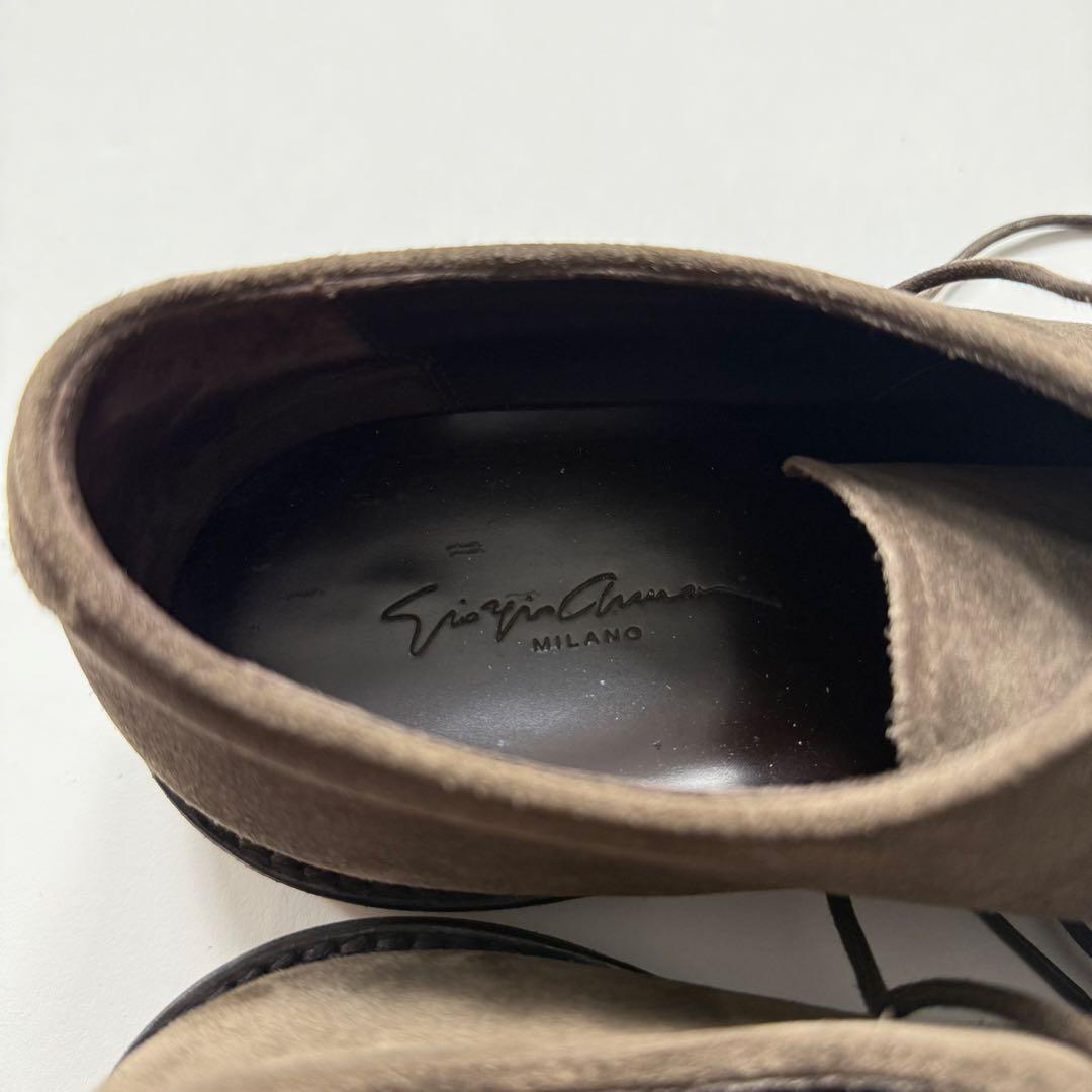 靴 2000s Giorgio Armani suede leather shoes