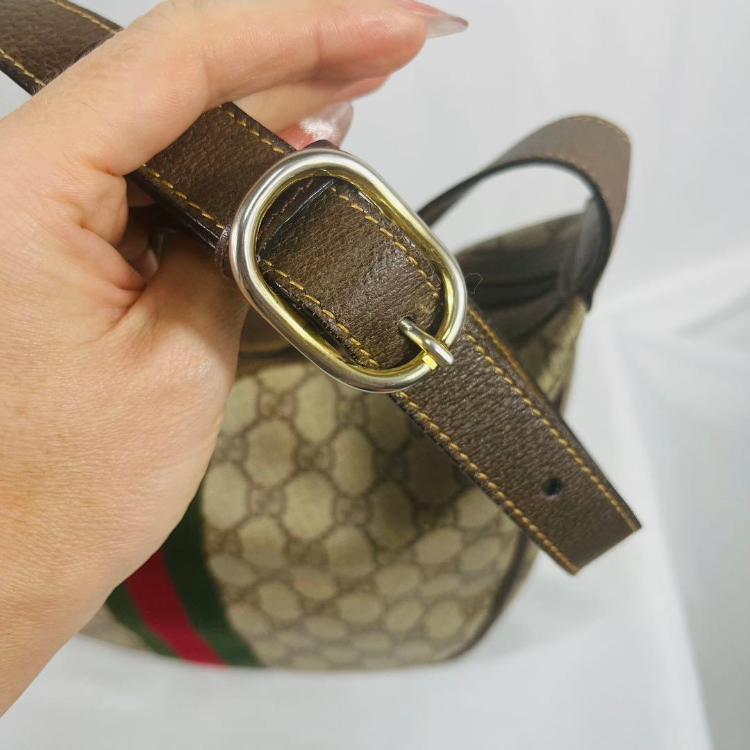 GUCCI グッチ　シェリーライン　ショルダーバッグ　PVC
