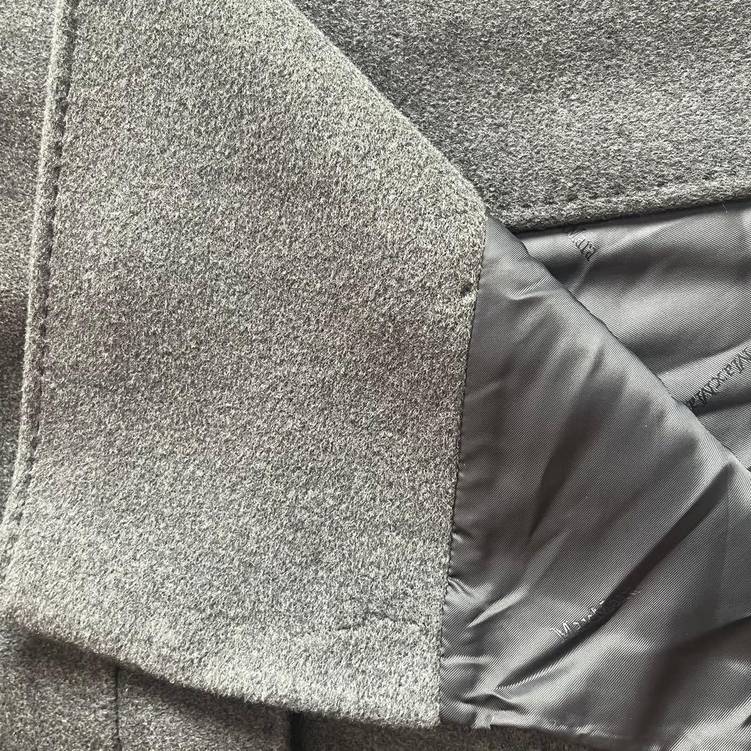 最高級✨️マックスマーラ 白タグ ダブルブレスト カシミヤ チャコールグレー M