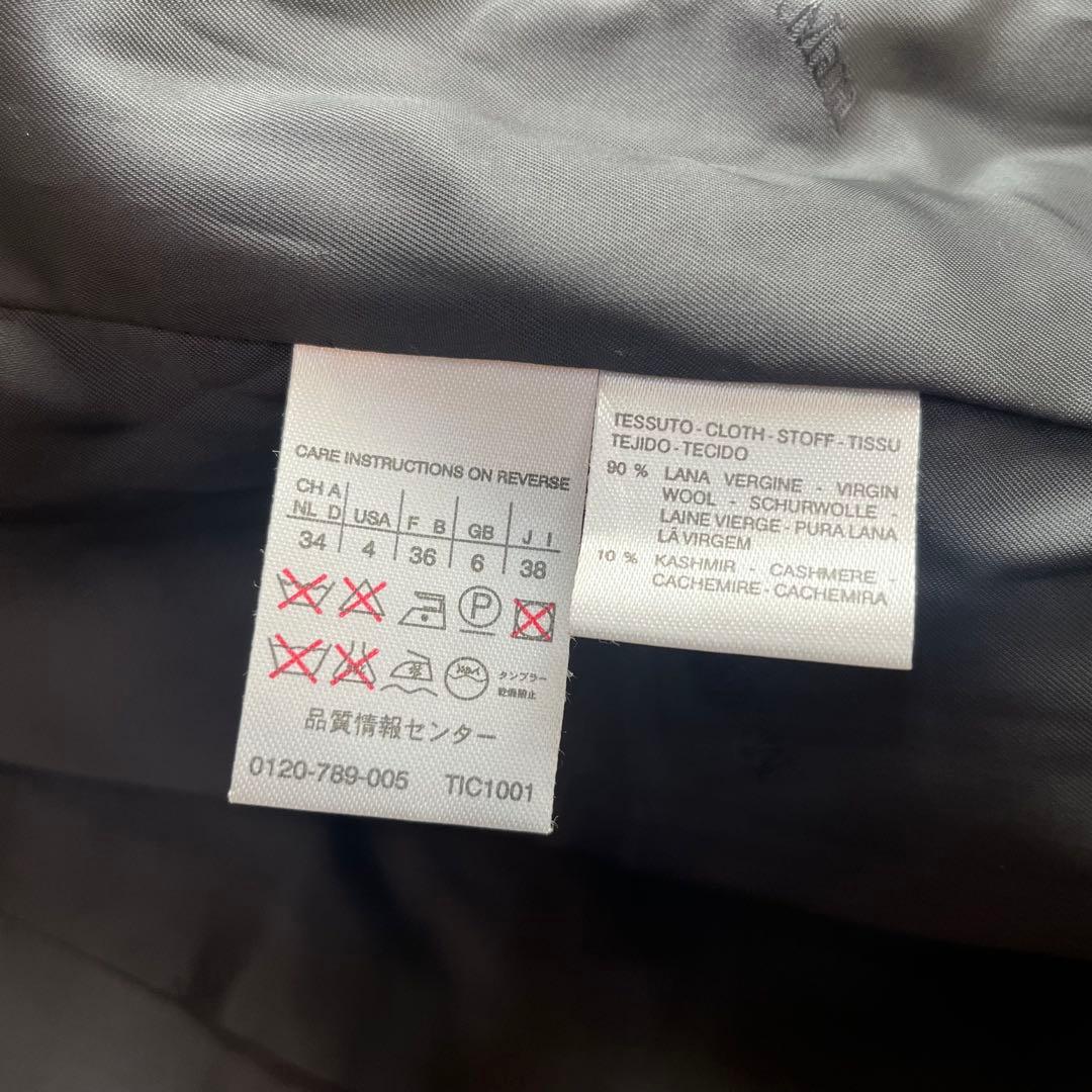 最高級✨️マックスマーラ 白タグ ダブルブレスト カシミヤ チャコールグレー M