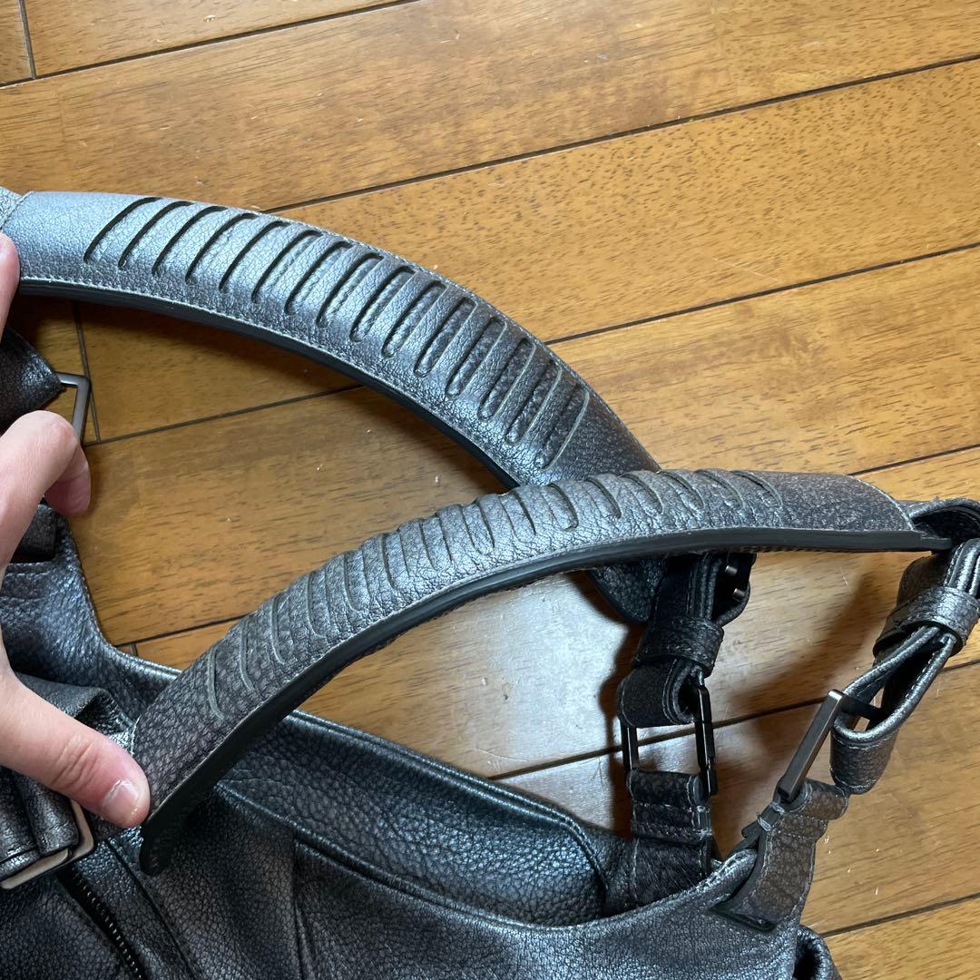 ermenegildo zegna ダークグレー ショルダーバッグ