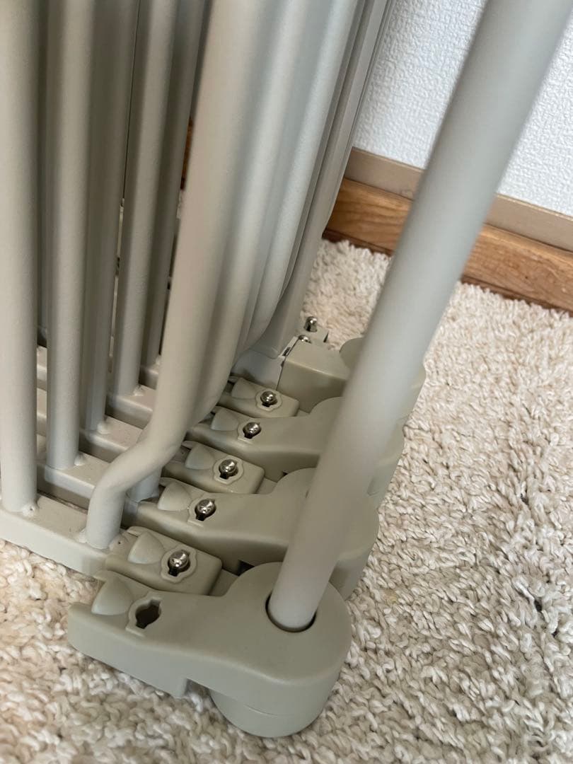 【美品】ごくせま　ライトグレージュ　ペットフェンス　サークル　ゲート　犬　ケージ