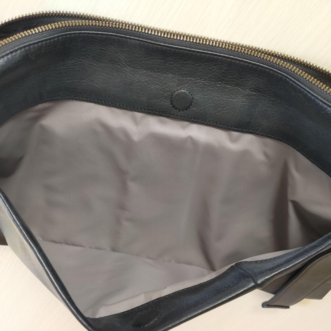 人形町ベース×ear【日本製】撥水・レザースマートショルダーバッグM