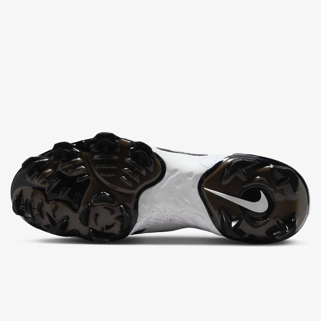 ナイキ アルファ ハラチ エリート 27 野球 スパイク 靴 シューズ 白 黒