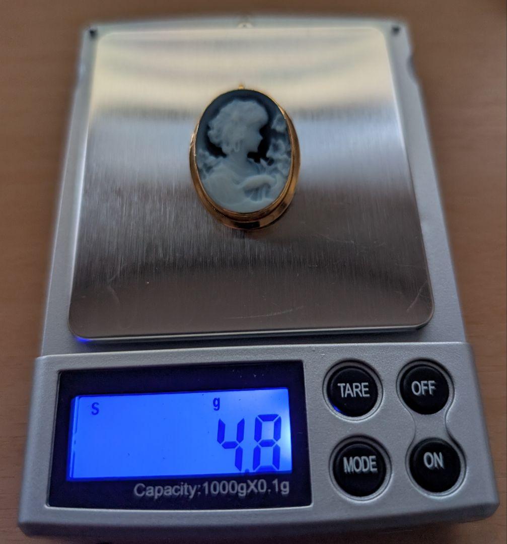 カメオブローチ　ペンダントトップ　2way　18ｋ　中古美品