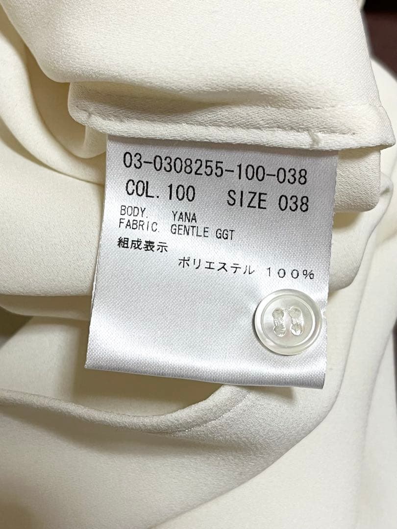 セオリーリュクス　シャツ　スタンドカラー　セオリーリュクス　比翼シャツ　とろみ