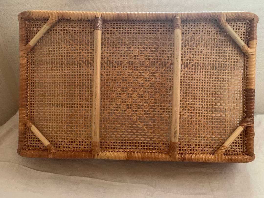 ベビーベッド籐ラタンゆりかご送料込ベビーベットクーファン