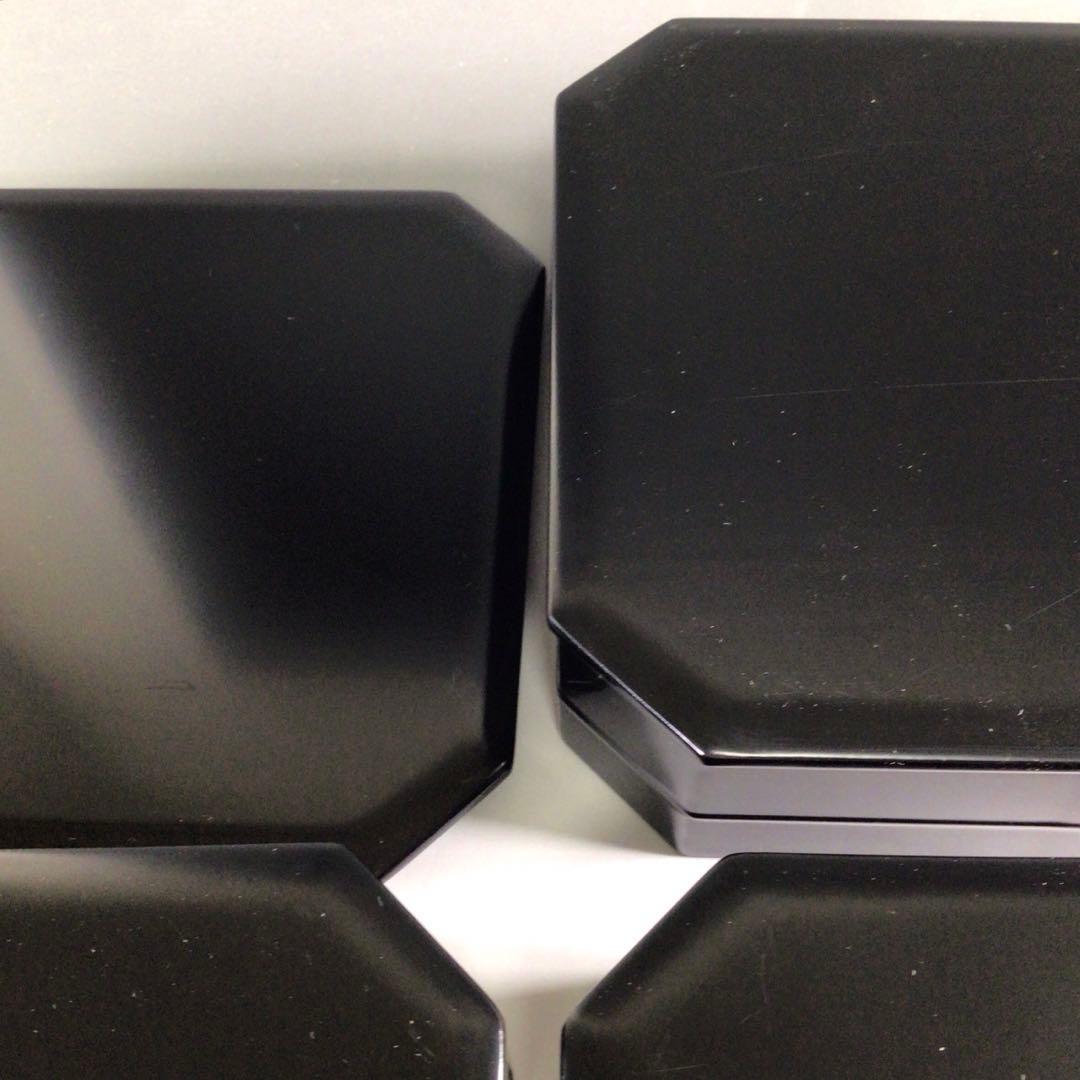 Ｒ５３１　縁高　『塗師　春香作』『真塗』『五段重』　共箱　菓子器　懐石道具