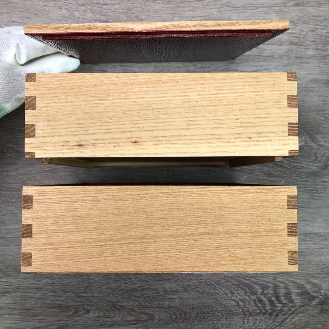 松屋漆器店 重箱 白木塗タモ6.0 二段 6寸 内朱 日本製 匿名配送