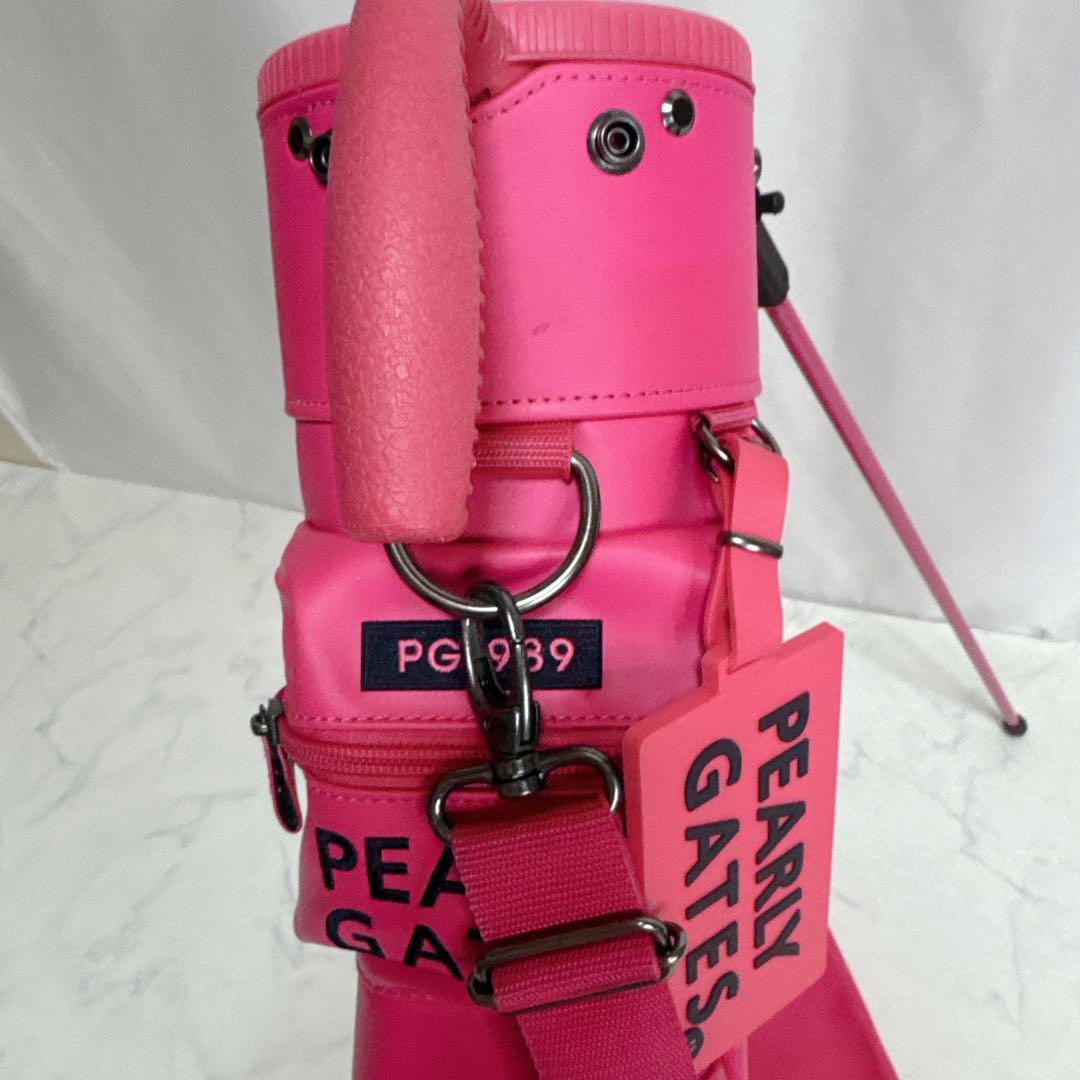 ✨美品✨PEARLY GATES ロゴ　スマイルワッペンセルフスタンドバッグ