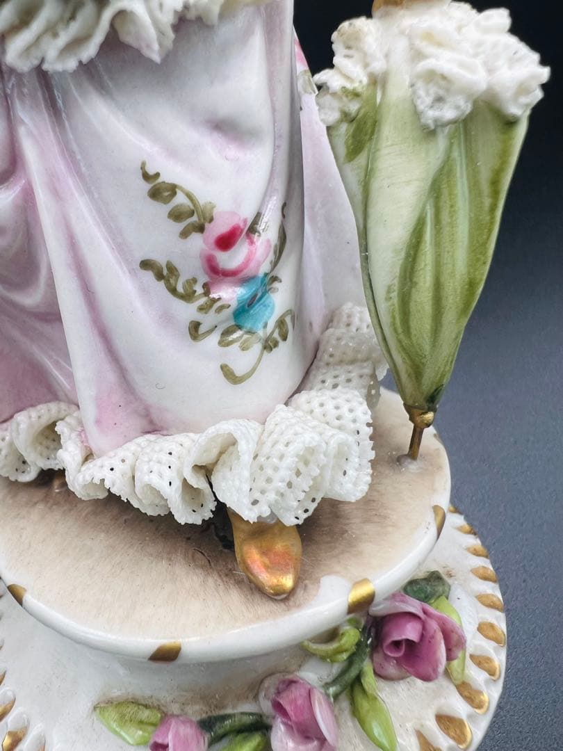 ビクトリアンスタイル 陶器製 女性像