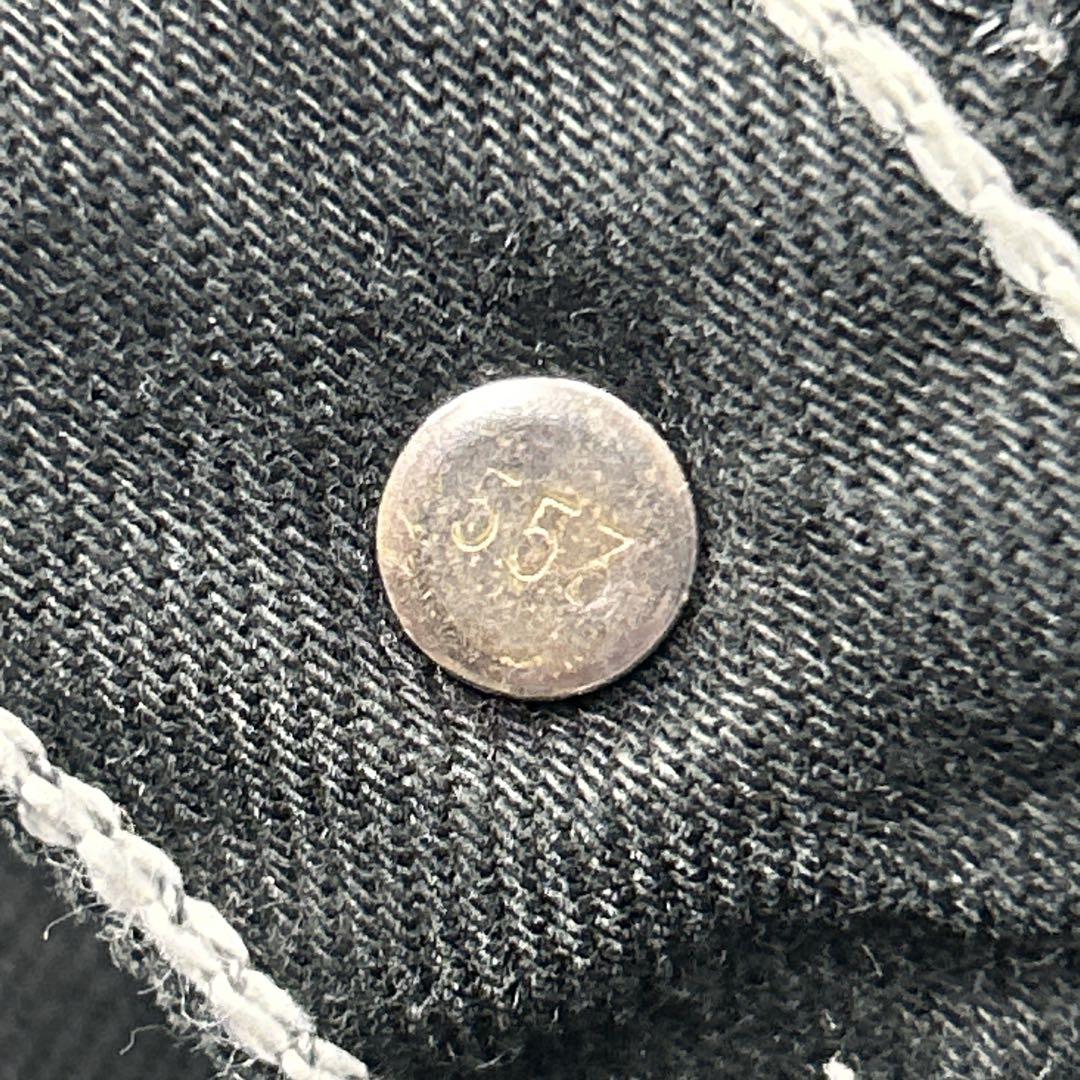 美品　希少　90s USA製 リーバイス　501 ブラック ホワイトステッチ