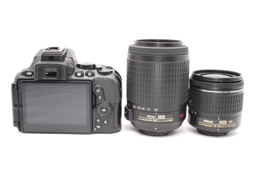 【ショット数僅少】Nikon D5600★WiFi搭載◎ダブルレンズ付