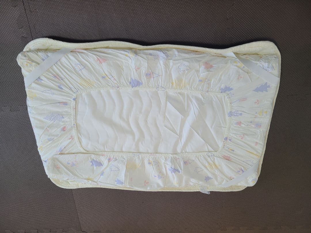 HZDMJ ベビーベッド キャスター付き グレー