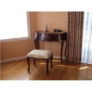 アンティーク調猫足スツール/腰掛椅子 【ブラウン】木製 高さ45cm 【完成品】